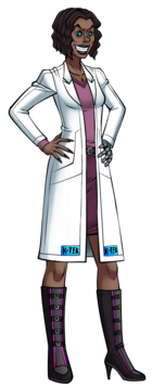 Dr. Omega's birth surname is Beans but she changed it to sound more menacing. (That's right: she's Suzy's mother!)