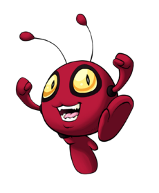 Kooboing and Koobine aren't based on any particular animal; they're just weird little cartoony imp things. They used to be more egg-shaped but got rounder as I got used to drawing them. I also gave them slitted pupils and dark circles around their eyes to make them a just bit more creepy and bestial.