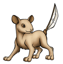 Jagaldie is one of my oldest remaining Kreature designs, which I created way back in 1999 for the comic's first draft. Its design is based on a capybara, with the ears of a mouse, the feet of a dog, and a tail like a machete.