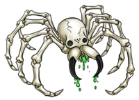 Skullatrax is based on Atrax robustus, AKA: the Sydney Funnelweb Spider, which doesn't resemble a spider so much as a cartoonishly grotesque horror movie prop sewn together out of plastic and felt.