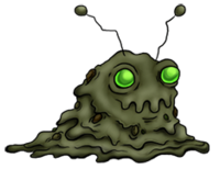 Littervore is my take on the classic "living blob of garbage" monster archetype. Pollution monsters tend to be born from filth (eg: Hedorah.) For my take on the idea I decided to create a monster that cleans it up instead.