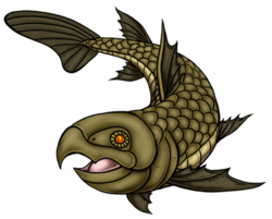 When I decided to make Guillojaw the meta form of Sharpeak I created Cleavbill to smooth the transition. Middle-stage meta forms can look awkward sometimes but I kinda think it combines the best attributes of both.