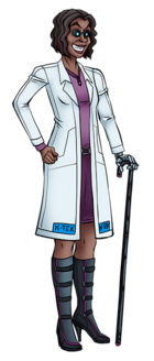 Dr. Omega's birth surname is Beans but she changed it to sound more menacing. (That's right: she's Suzy's mother!)