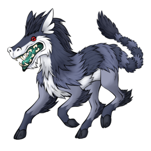 Dawgmaw was inspired by those memes of horses with dog mouths digitally edited onto them, along with mesonychids, an extinct family of hooved carnivorous mammals.