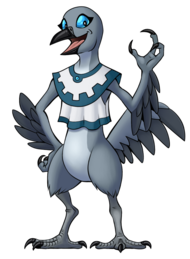 Riidya's role in the story was originally going to be filled by a human character named Lydia. I decided to make her a Domonid instead.