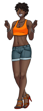 Suzy's origins aren't all that complex; she's just a character I came up with to fill out the Crimson Lightning team. Many of my readers seem to have taken a shine to her.